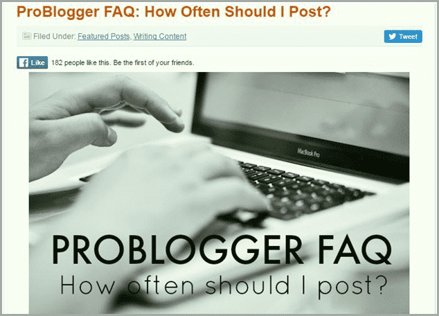 The FAQ Post pro-blogger for evergreen content