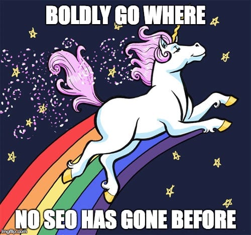 boldly go where no seo has gone before