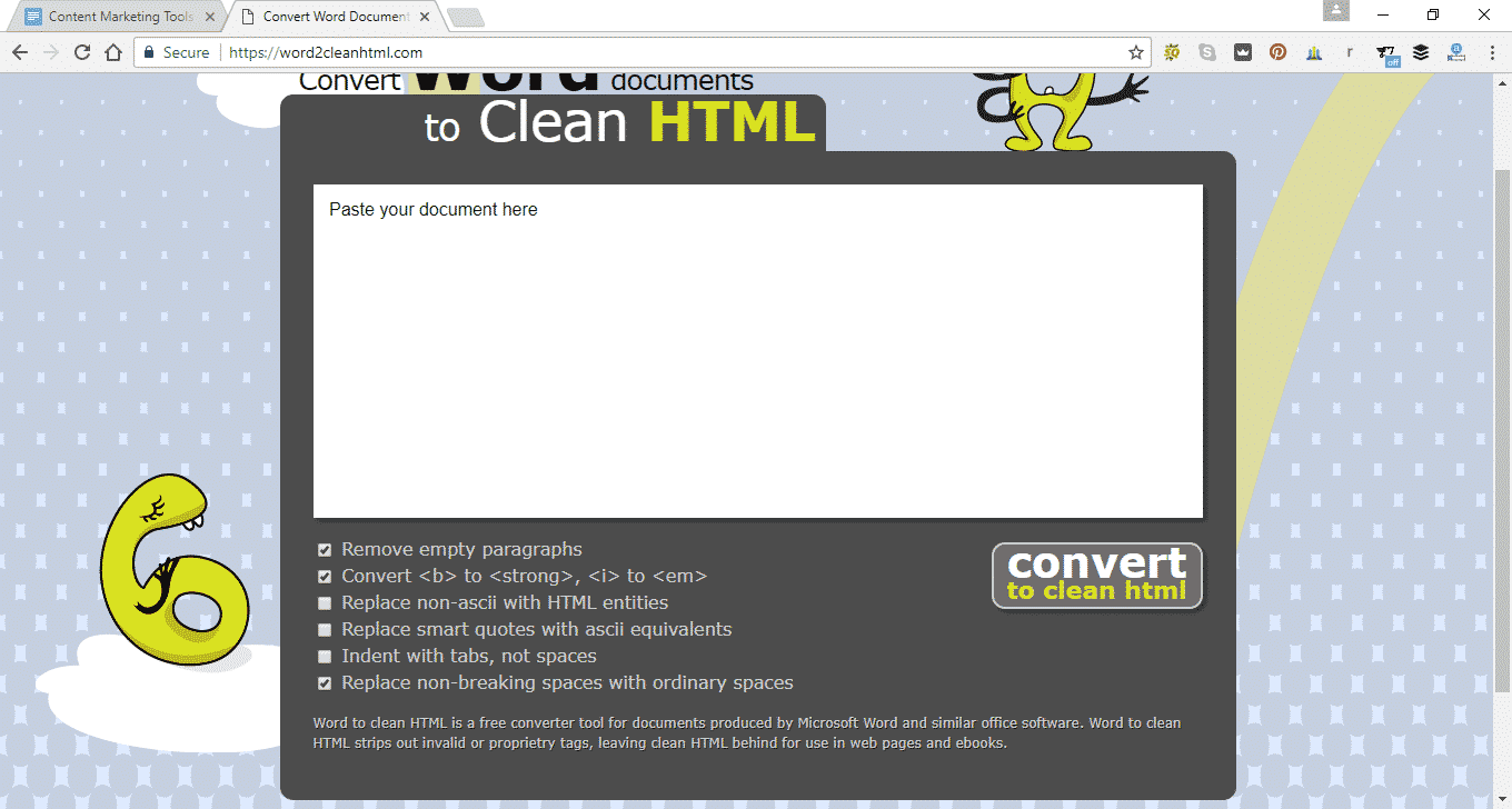 convert word documents to clean html